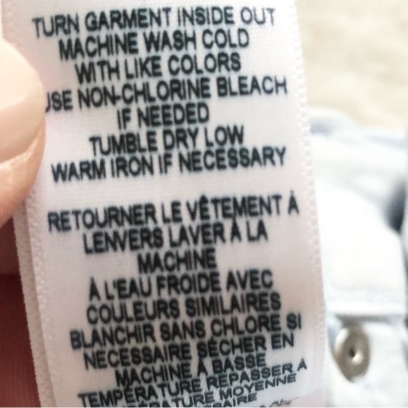 GOOD AMERICAN CUT OFF SHORTS IN BABY BLUE SIZE 0/25 Trendy Stylish CONTEMPORARY - Picture 6 of 9